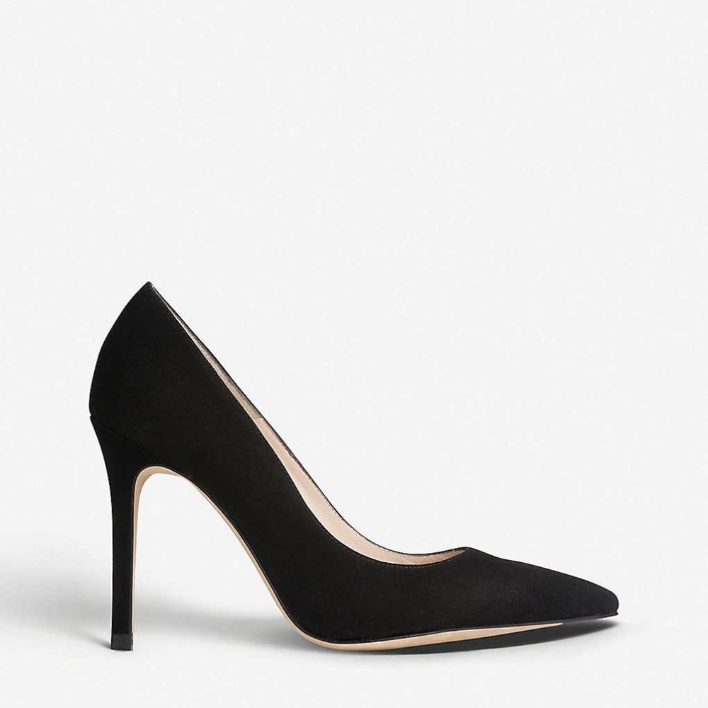 NEW LK Bennett Fern Black Suede Stiletto Pumps